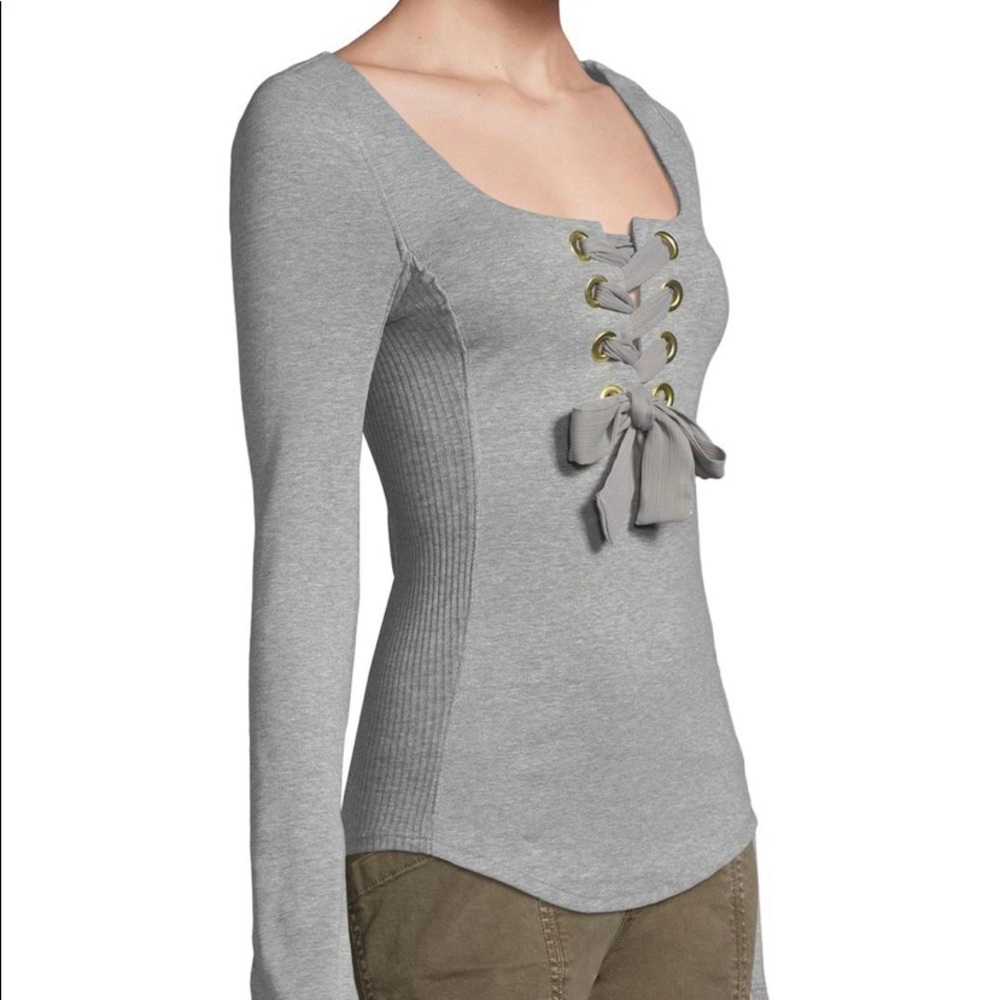 Free people front lace up top
